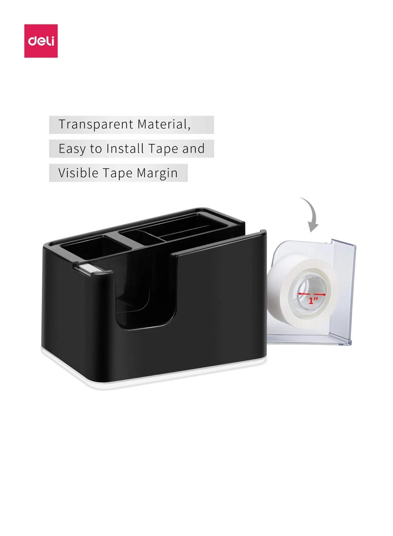 Deli Desktop Tape Dispenser with Pen Holder 2-in-1 - Image 3